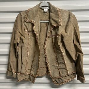 Lisa International Suede Jacket Size Medium